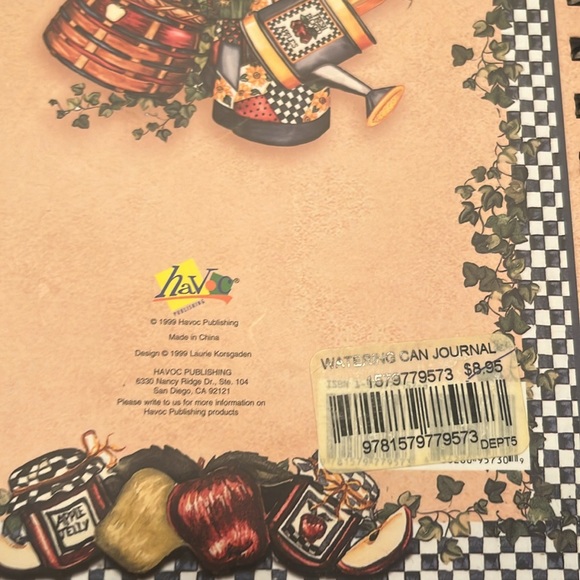 Watering can Journal -FREE when bundled with 2 other items - Picture 3 of 4